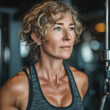 Активні літні люди займаються фітнесом